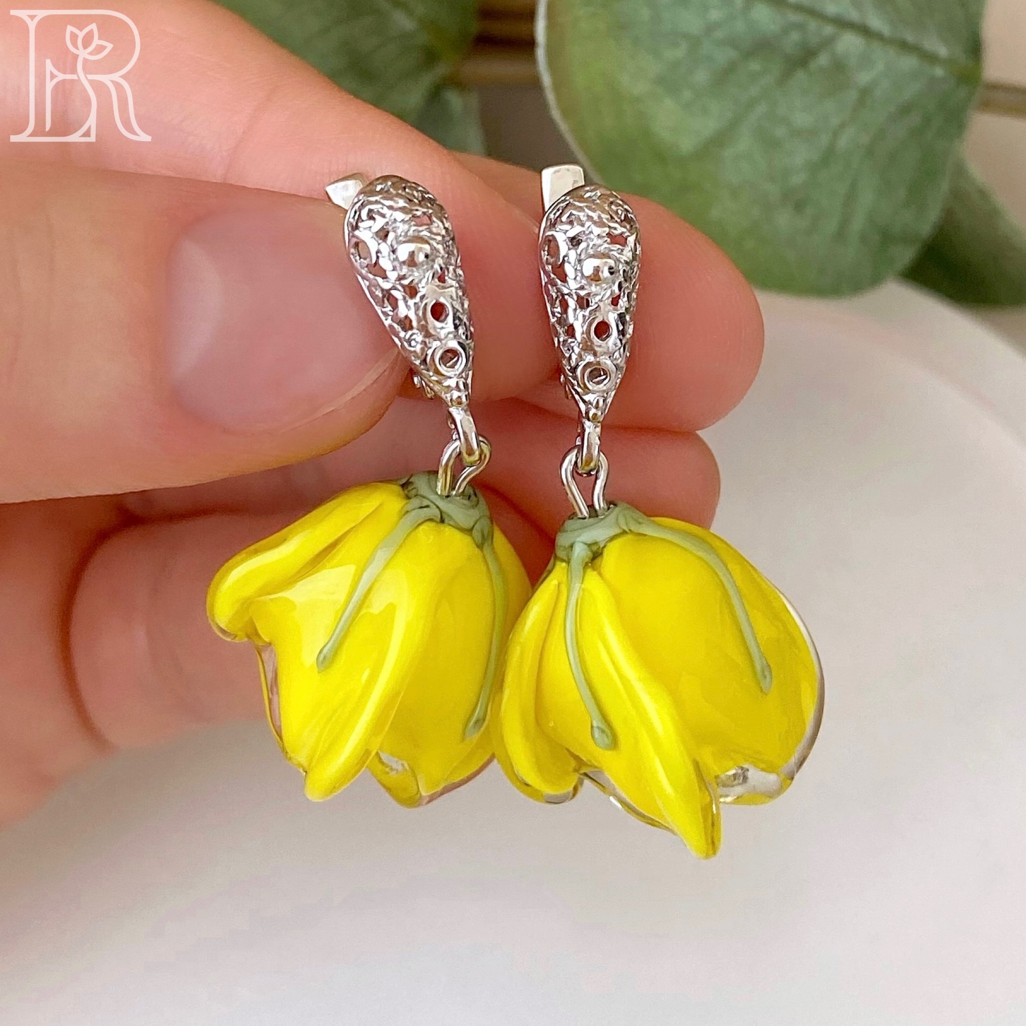 Серьги Зарнина (желтый)