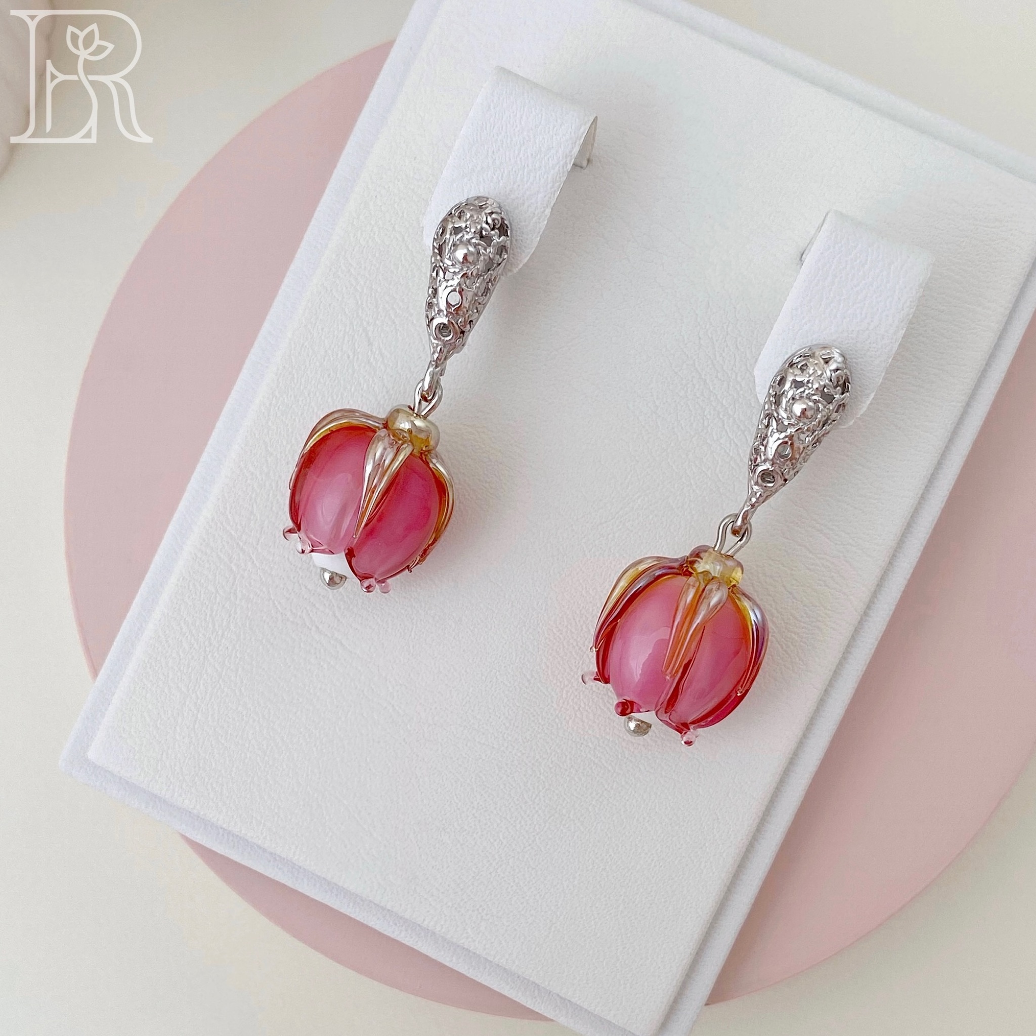 Серьги Эмилия (розовый)
